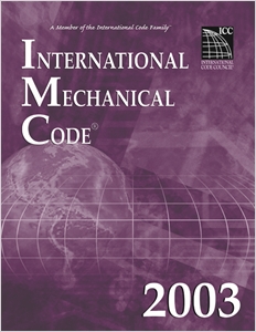International Mechanical Code 2003 cover image - International Mechanical Code 2003