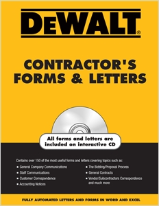 DEWALT® Contractor's Forms & Letters cover image - DEWALT® Contractor's Forms & Letters