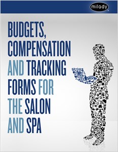 buy budgets compensation and tracking forms for the salon and spa