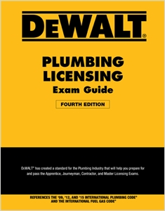 DEWALT® Plumbing Licensing Exam Guide, Based on the 2015 IPC cover image - DEWALT® Plumbing Licensing Exam Guide, Based on the 2015 IPC