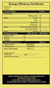Energy Efficiency Certificate Sticker (Packets of 25) (0726S) cover image - Energy Efficiency Certificate Sticker (Packets of 25) (0726S)