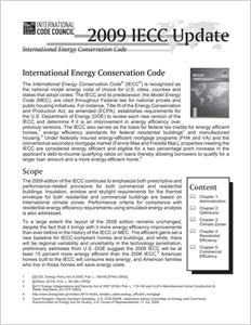2009 IECC Update Handout cover image - 2009 IECC Update Handout
