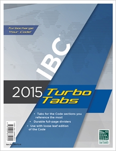 2015 International Building Code® Turbo Tabs for Loose Leaf Edition cover image - 2015 International Building Code® Turbo Tabs for Loose Leaf Edition