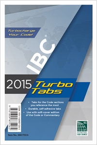 2015 International Building Code® Turbo Tabs for Paperbound Edition cover image - 2015 International Building Code® Turbo Tabs for Paperbound Edition